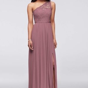 Quartz - Davids Bridal One Shoulder Lace Dress